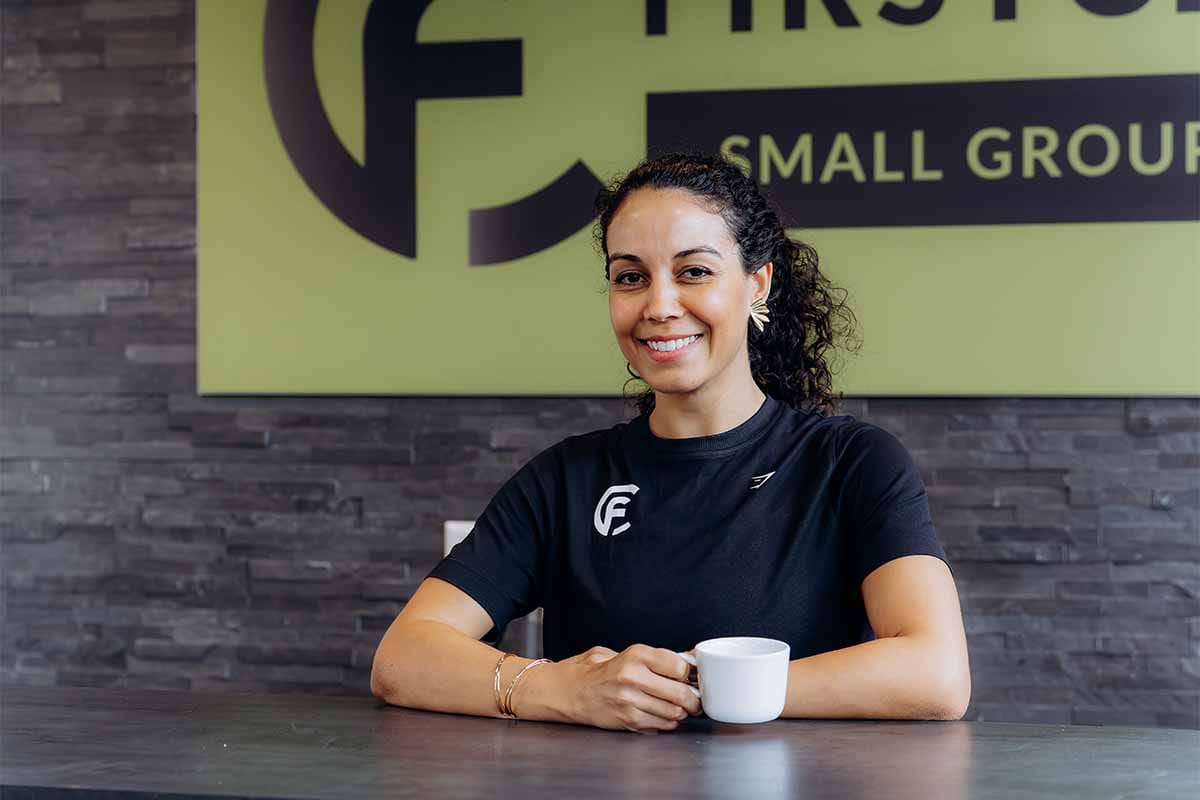 Interior private gym First Class Fitness Delft personal training session